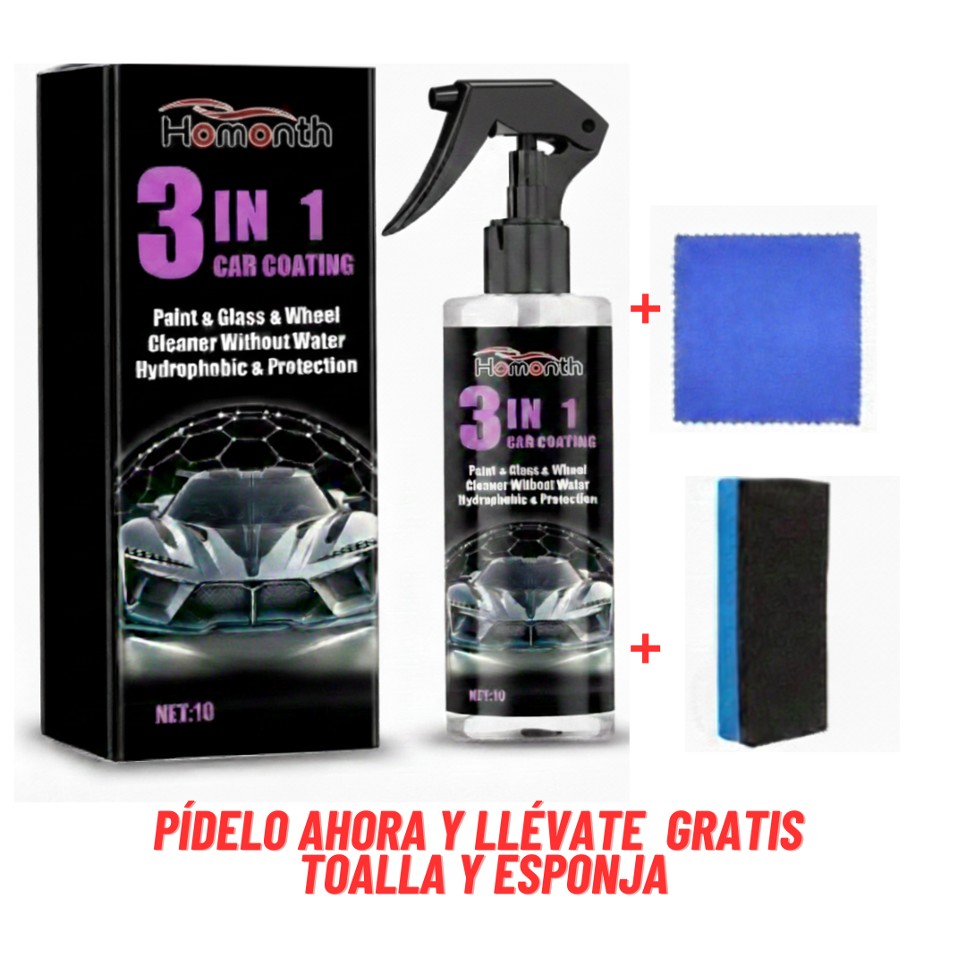 Tratamiento hidrofóbico para coche